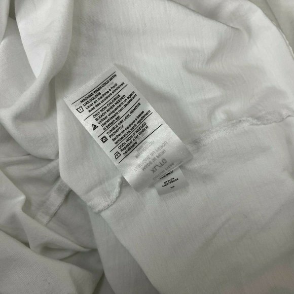 Vince Short Sleeve Tee Shirt Pima Cotton Crew Neck Lightweight Top White Mens XL - Picture 12 of 16